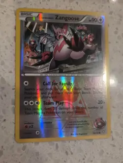 Team Magma's Zangoose Reverse Holo LP Double Crisis 22/34 Pokemon Tcg Card - Image 2