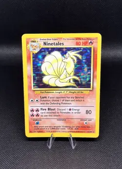 Pokemon Ninetales 12/102 Base Set Holo Rare WOTC 1999 English MP - Image 3
