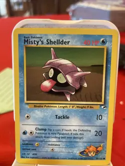 Mistys Shellder 89/132 Pokemon Card Gym Heroes Common WOTCTCG - Image 1