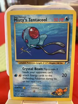 Pokemon TCG Gym Heroes - 57/132 Misty's Tentacool, Unlimited Uncommon - Image 1