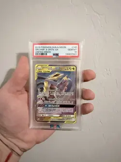 2019 Pokemon Sun & Moon Garchomp Giratina GX Unified Minds #146 PSA 10 - Image 1