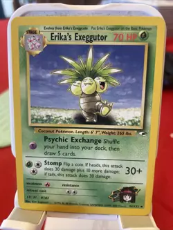 Erika's Exeggutor 44/132 Pokemon Gym Heroes Uncommon MP/HP - Image 1