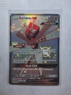 Pokemon TCG Kartana GX Shiny Holo Rare Hidden Fates: Shiny Vault SV73/SV94 - Image 1