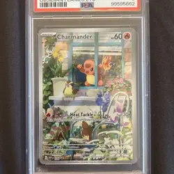 2023 Charmander #44 Black Star Promo Pokemon SV: Obsidian Flames PSA 9 GEM MINT - Image 3