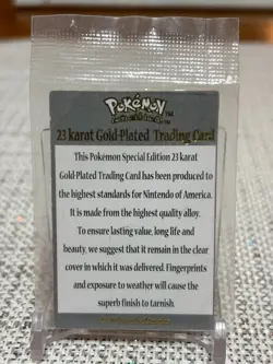 1999 Pokemon 23K Gold Plated Charizard Burger King w/COA (No Original Case) LP - Image 5