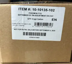 Pokemon TCG Team Rocket Tin Complete Set Case of 6 Tins Factory Sealed - Image 2