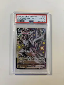 Pokemon PSA 10 Gem Mint Grimmsnarl VMAX 322/190 S4a: Shiny Star V Holo Japanese - Image 1