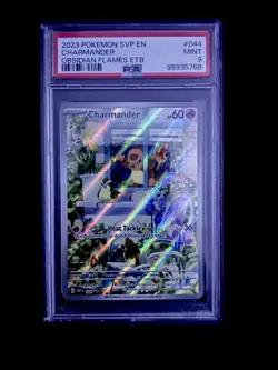 Pokemon Charmander Obsidian Flames Promo #044 PSA Mint 9 - Image 1