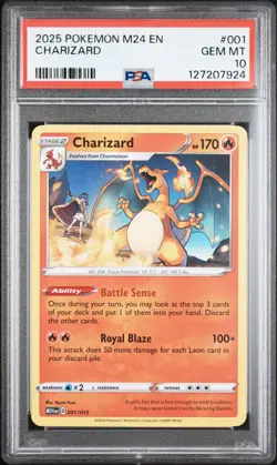 PSA 10 2025 POKEMON M24 EN-MCDONALD'S COLLECTION #001 CHARIZARD 127207924 - Image 1
