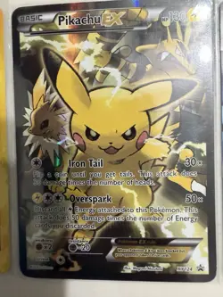 Pokemon TCG Pikachu EX XY124 XY black star promo 2016 - Image 1