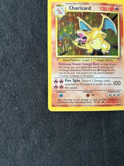 Pokemon CHARIZARD TCG Base Set 4/102 Holo Rare MP - Image 3