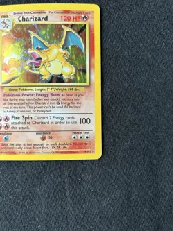 Pokemon CHARIZARD TCG Base Set 4/102 Holo Rare MP - Image 4