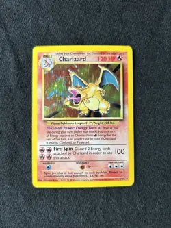 Pokemon CHARIZARD TCG Base Set 4/102 Holo Rare LP CONDITION!! - Image 1