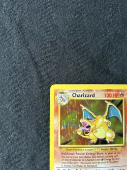 Pokemon CHARIZARD TCG Base Set 4/102 Holo Rare LP CONDITION!! - Image 2