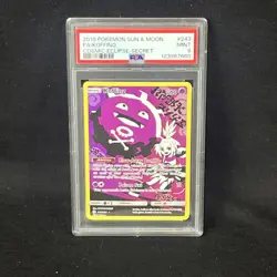 2019 Pokemon Sun & Moon Cosmic Eclipse Koffing Full Art #243/236 PSA 9 - Image 1