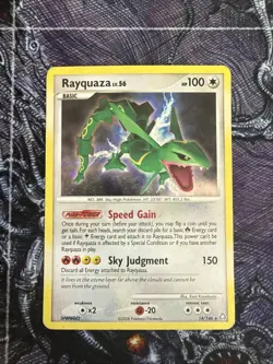 Pokemon TCG Legends Awakened Rayquaza LV.56 Holofoil/Holo - 14/146 - MP - Image 1