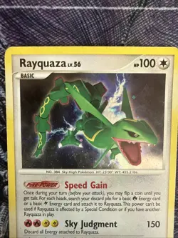 Pokemon TCG Legends Awakened Rayquaza LV.56 Holofoil/Holo - 14/146 - MP - Image 2