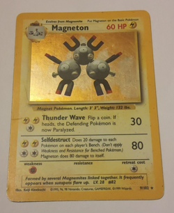 Magneton 9/102 Holo Rare Unlimited Base Set Pokemon x1 HP/DM - Image 1