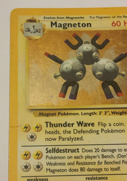 Magneton 9/102 Holo Rare Unlimited Base Set Pokemon x1 HP/DM - Image 3