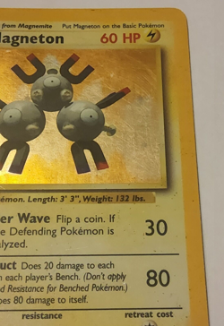 Magneton 9/102 Holo Rare Unlimited Base Set Pokemon x1 HP/DM - Image 4