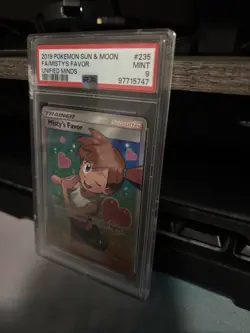 Pokemon 2019 Sun & Moon FA Misty's Favor #235 Unified Minds PSA 9, Slab Damaged - Image 4