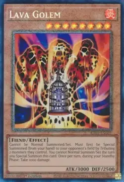 Yugioh! LP Lava Golem - RA01-EN001 - Prismatic Collector's Rare - 1st Edition Li - Image 1
