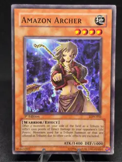 Yu-Gi-Oh! Amazon Archer LON-032 Labyrinth of Nightmare 1st Edition NM - Image 1