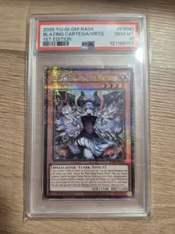 Yu-Gi-Oh Blazing Cartesia, the Virtuous RA04-EN041 QCR PSA 10 - Image 1