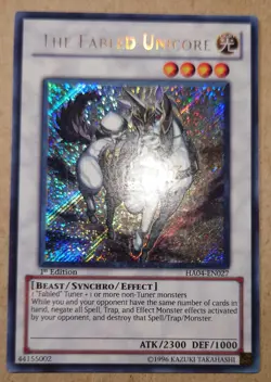Yugioh The Fabled Unicore HA04-EN027 Secret Rare 1st Edition - Image 1