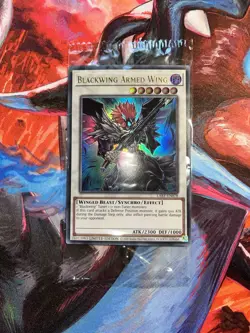 Yugioh! Blackwing Armed Wing LART-EN078 Ultra Rare SEALED - Image 1