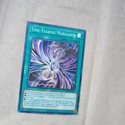 YUGIOH TIME-TEARING MORGANITE ASIA ENGLISH EDITION ES01-AE067 SUPER RARE Foil - Image 1