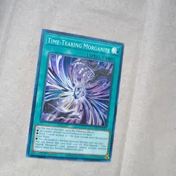 YUGIOH TIME-TEARING MORGANITE ASIA ENGLISH EDITION ES01-AE067 SUPER RARE Foil - Image 2