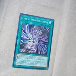 YUGIOH TIME-TEARING MORGANITE ASIA ENGLISH EDITION ES01-AE067 SUPER RARE Foil - Image 3