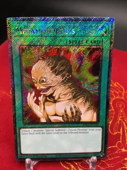 Metamorphosis Platinum Secret Rare RA04-EN123 Yugioh Quarter Century Stampede LP - Image 1