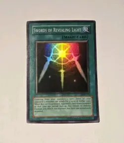 Yugioh Swords Of Revealing Light LOB-101 Super Rare LP - Image 1