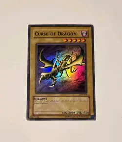 Yugioh Curse of Dragon LOB-066 Super Rare 2002 MP - Image 1