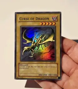 Yugioh Curse of Dragon LOB-066 Super Rare 2002 MP - Image 3