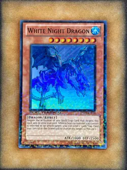 Yugioh White Night Dragon DT04-EN010 Duel Terminal Super Rare NM - Image 1