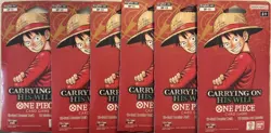 One Piece OP-13 Carrying on His Will Sleeved Booster Packs (LOT Of 6) - Image 1