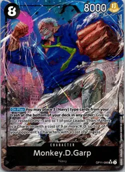 One Piece TCG Monkey.D.Garp OP11-095 Alternate Art A Fist of Divine Speed - Image 1