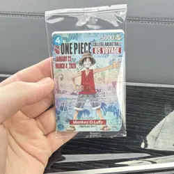 Namco One Piece CCG Monkey.D.Luffy P-055 US Voyage Promo Character Card - Image 1