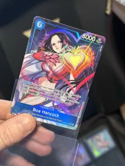 One Piece TCG Boa Hancock OP07-051 Special Foil Character Card 8000 Power - Image 3
