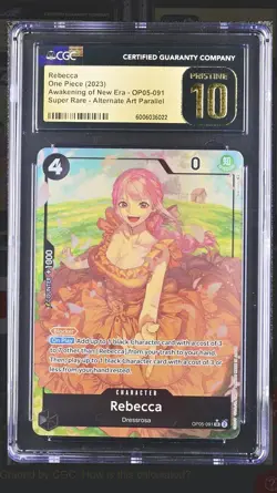 One Piece Rebecca Awakening of the New Era Alternate Art OP05-091 CGC Pristine - Image 1