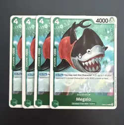 One Piece TCG | Megalo EB04-018 R Foil Playset (x4) - The Azure Sea's Seven NM - Image 1