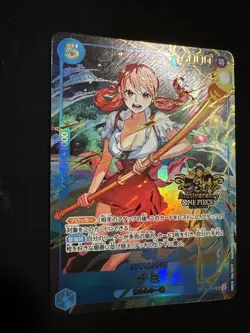 One Piece Card Game Nami OP11-054 SR Parallel 3rd Anniversary Promo Japanese - Image 2