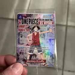 Monkey.D.Luffy (055) (College Basketball US Voyage) P-055 One Piece Promotion - Image 1