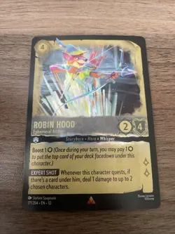 Disney Lorcana TCG Robin Hood - Ephemeral Archer Rare Cold Foil Whispers 171/204 - Image 1
