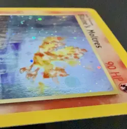 Pokemon TCG Blaine's Moltres Gym Heroes Holo Card Ungraded Rare 1/132 - Image 3