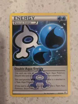 Double Aqua Energy 33/34 Double Crisis Pokemon TCG Card LP +🎁 - Image 1