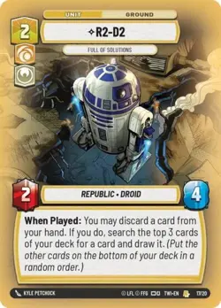 R2-D2 Full of Solutions (Star Wars Unlimited) Foil - Image 1